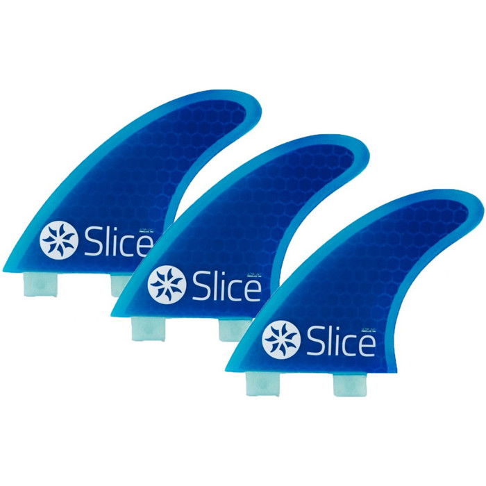 2024 Slice Ultraleichte Hex Core S7 FCS Kompatible Surfboard Flossen SLI-03 - Blue